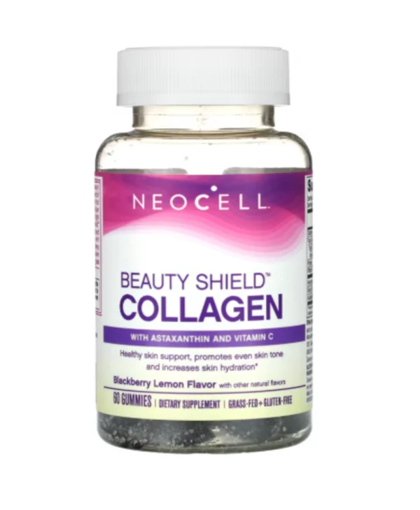NeoCell, Beauty Shield, Collagen Gummies, Blackberry Lemon, 60 Gummies