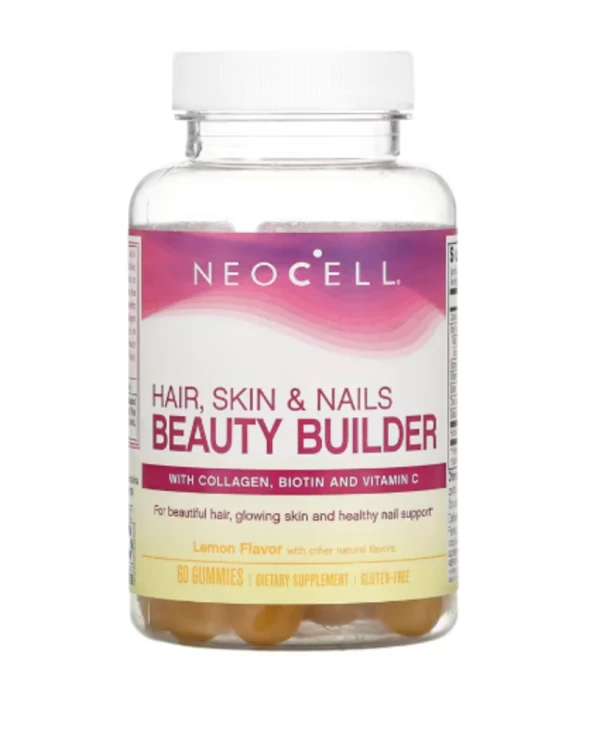 NeoCell, Hair, Skin & Nails Beauty Builder, Lemon, 60 Gummies