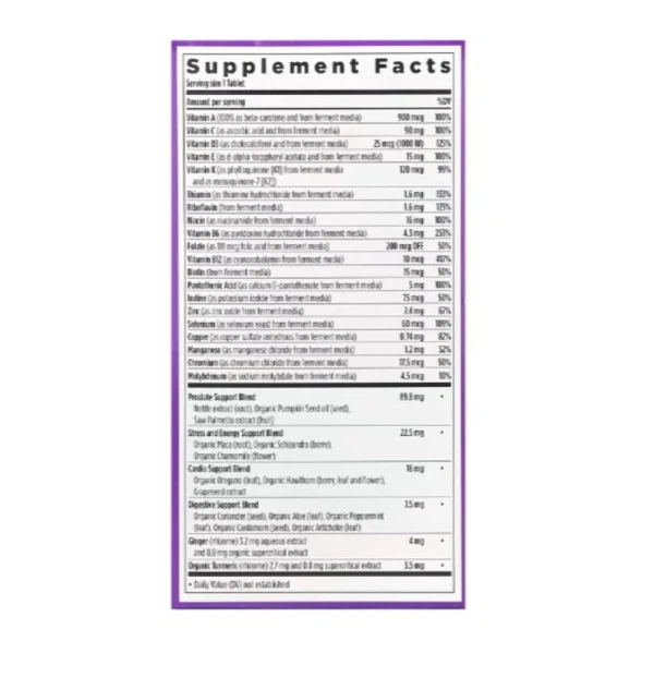 New Chapter, Every Man's One Daily 40+ Multivitamin, 72 Vegetarian Tablets