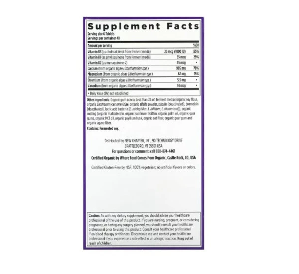 New Chapter, Plant Calcium, Bone Strength, Take Care, 240 Vegetarian Tiny Tablets