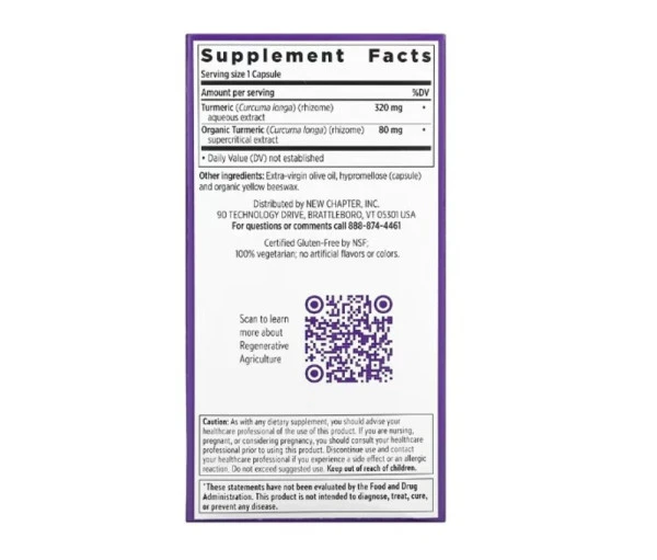 New Chapter, Turmeric Force, 120 Vegetarian Capsules