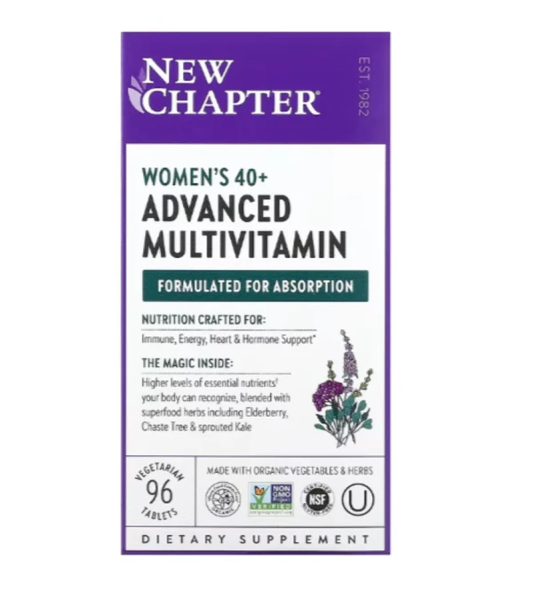 New Chapter, Women's 40+ Advanced Multivitamin, 96 Vegetarian Tablets