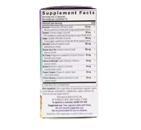 New Chapter, Zyflamend, Whole Body, 30 Vegetarian Capsules