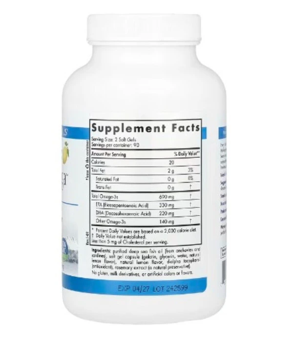 Nordic Naturals, Arctic Omega™, Lemon, 180 Soft Gels