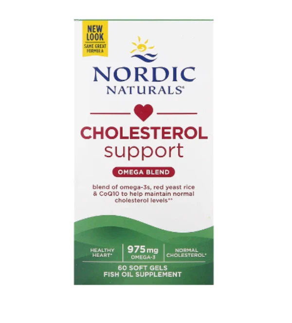 Nordic Naturals, Cholesterol Support, Omega Blend, 975 mg, 60 Soft Gels (325 mg Per Soft Gel)