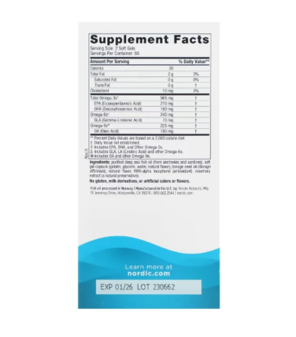 Nordic Naturals, Complete Omega, Lemon, 120 Soft Gels