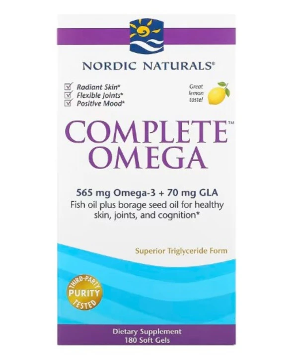 Nordic Naturals, Complete Omega, Lemon, 180 Soft Gels