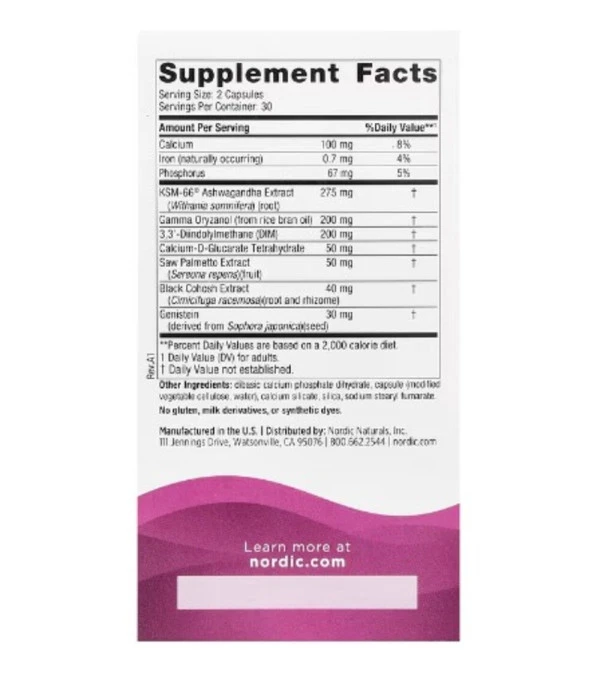 Nordic Naturals, Menopause Support , 60 Capsules