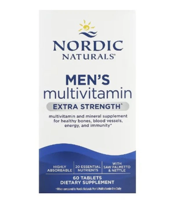 Nordic Naturals, Men's Multivitamin, Extra Strength, 60 Tablets