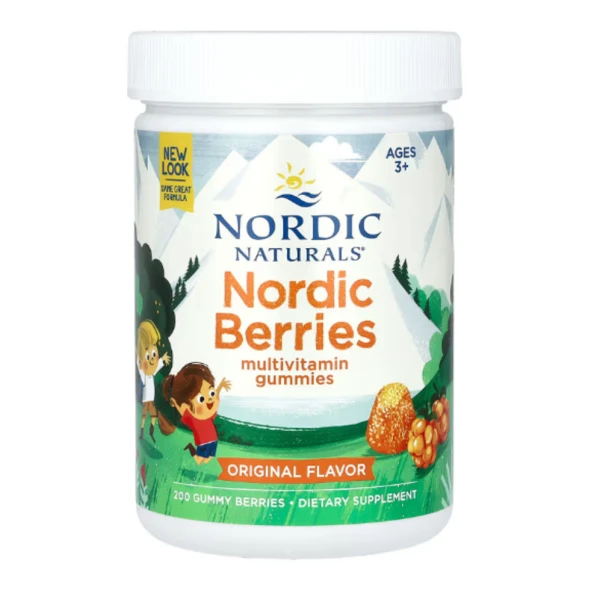 Nordic Naturals, Nordic Berries, Multivitamin Gummies, Original Flavor, 200 Gummy Berries