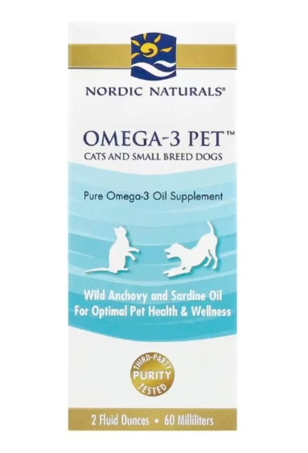 Nordic Naturals, Omega-3 Pet™, Cats and Small Breed Dogs, 2 fl oz (60 ml)