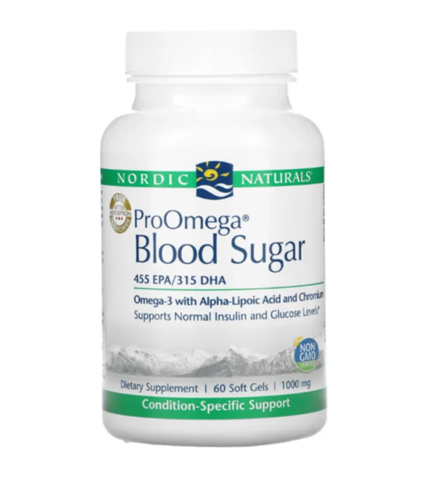 Nordic Naturals, ProOmega Blood Sugar, 1000 mg, 60 Softgels