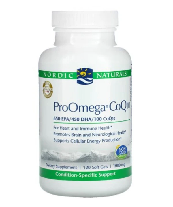 Nordic Naturals, ProOmega CoQ10, 1,000 mg, 120 Soft Gels