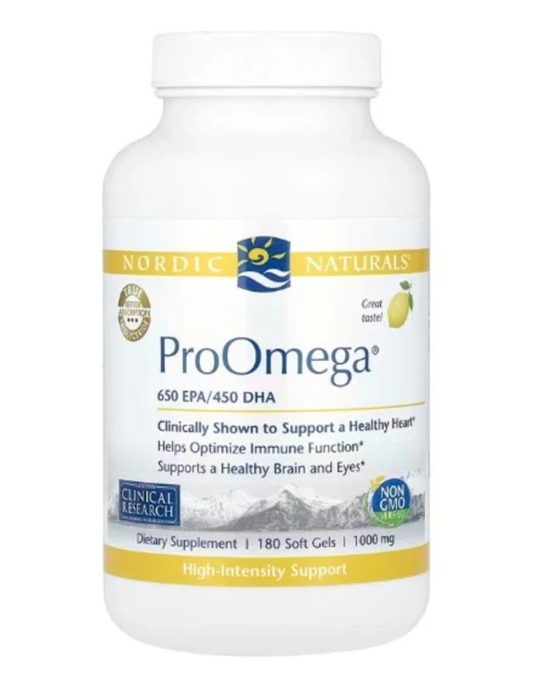 Nordic Naturals, ProOmega®, Lemon, 1,000 mg, 180 Soft Gels (500 mg per Soft Gel)