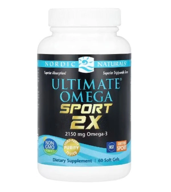 Nordic Naturals, Ultimate Omega Sport 2x, 2,150 mg, 60 Soft Gels (1,075 mg per Soft Gel)