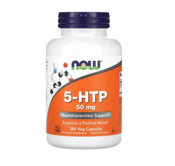 NOW Foods, 5-HTP, 50 mg, 180 Veg Capsules