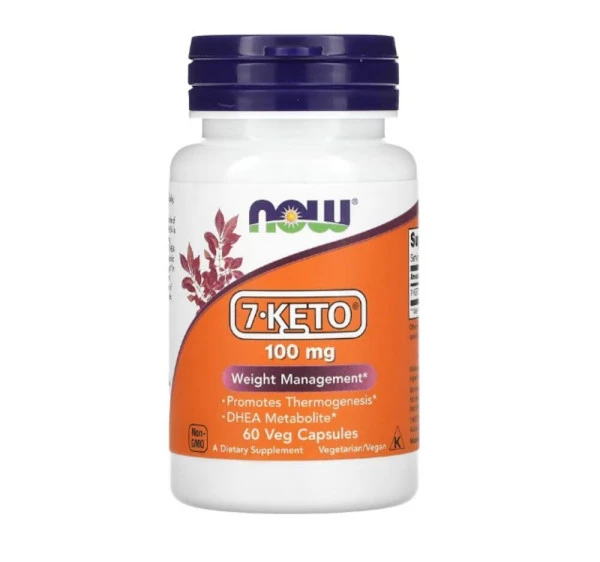 NOW Foods, 7-KETO, 100 mg, 60 Veg Capsules