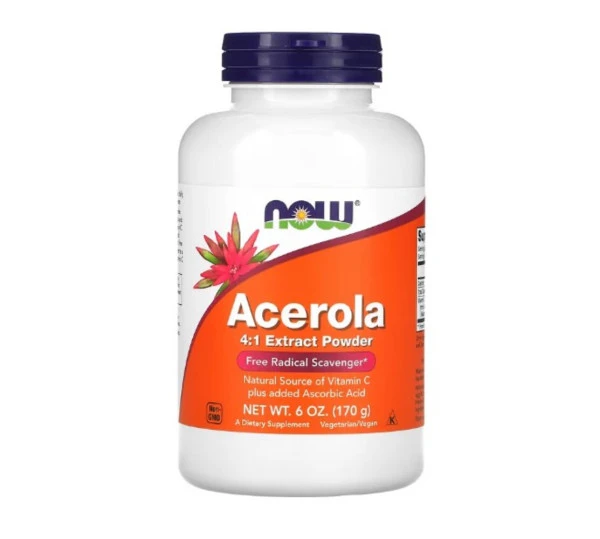 NOW Foods, Acerola 4:1 Extract Powder, 6 oz (170 g)