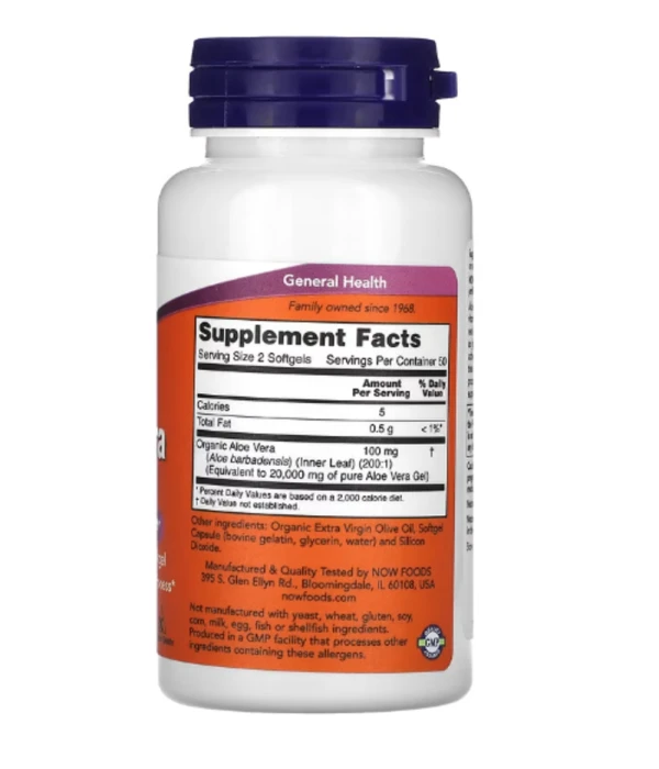 Now Foods, Aloe Vera Gels, 100 Softgels