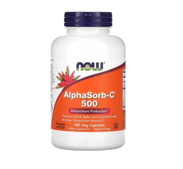 Now Foods, AlphaSorb-C 500, 180 Veg Caps