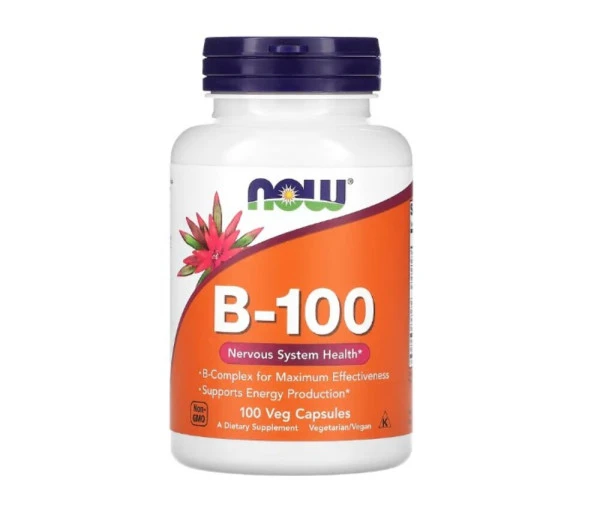 NOW Foods, B-100, 100 Veg Capsules
