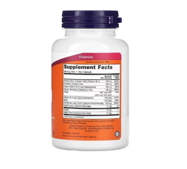 NOW Foods, B-100, 100 Veg Capsules