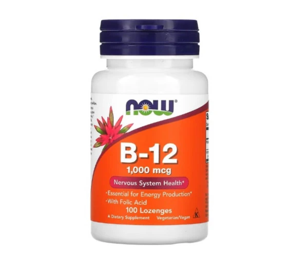 NOW Foods, B-12, 1,000 mcg, 100 Lozenges