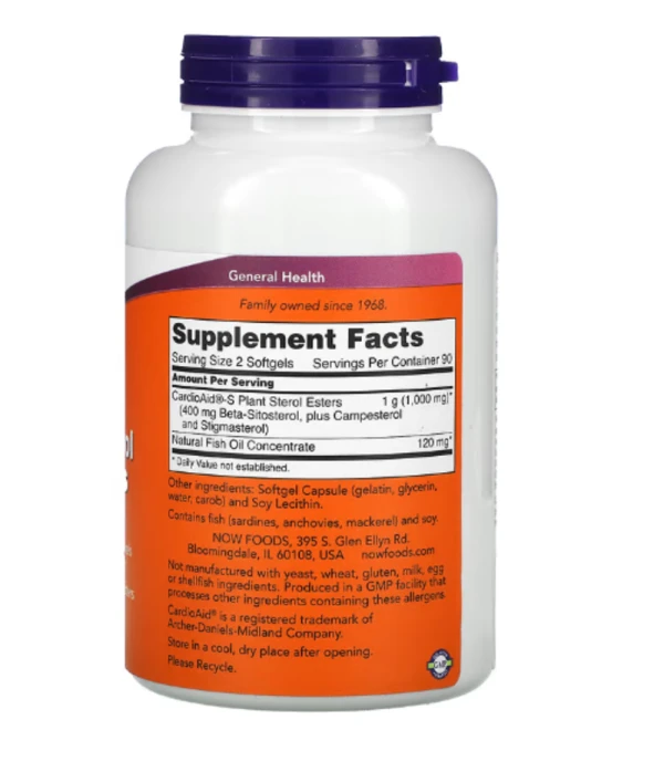 Now Foods, Beta-Sitosterol Plant Sterols, 180 Softgels