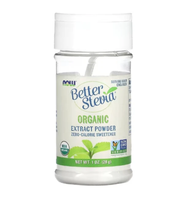 NOW Foods, BetterStevia, Organic Extract Powder, 1 oz (28 g)