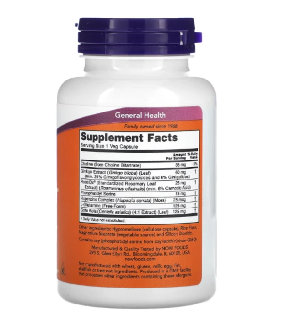 NOW Foods, Brain Elevate, 120 Veg Capsules