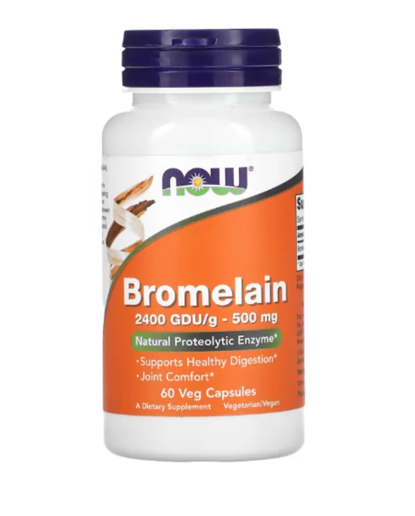 NOW Foods, Bromelain, 500 mg, 60 Veg Capsules
