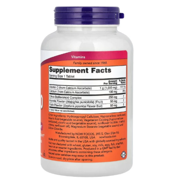 NOW Foods, Buffered C-1000 Complex, 180 Tablets