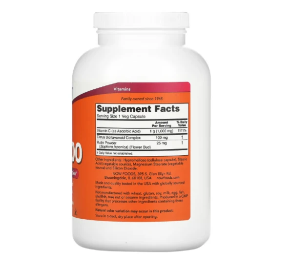 NOW Foods, C-1000, 500 Veg Capsules