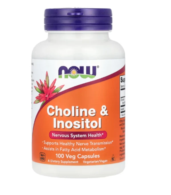 Now Foods, Choline & Inositol, 500 mg, 100 Capsules