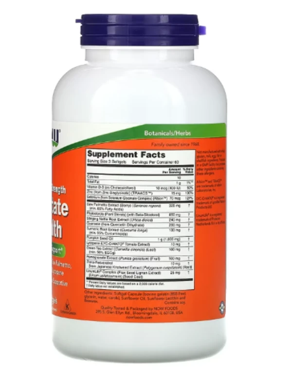 NOW Foods, Clinical Strength Prostate Health, 180 Softgels