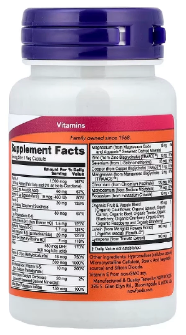 NOW Foods, Daily Vits™, 30 Veg Capsules