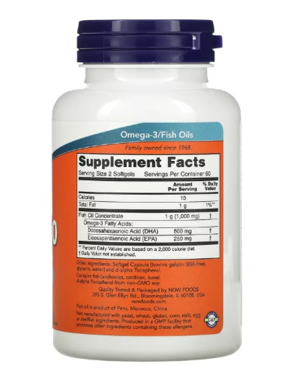 NOW Foods, DHA-250, 120 Softgels