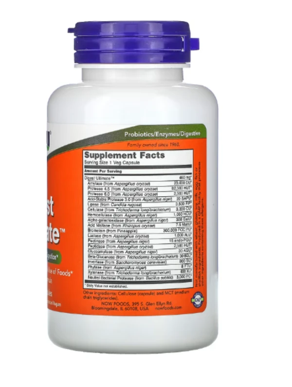 NOW Foods, Digest Ultimate, 120 Veg Capsules