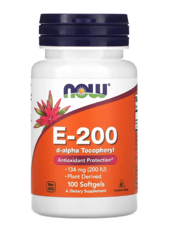 NOW Foods, E-200, 134 mg (200 IU), 100 Softgels