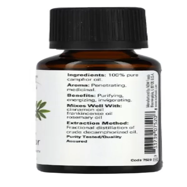 NOW Foods, Essential Oils, Camphor, 1 fl oz (30 ml)