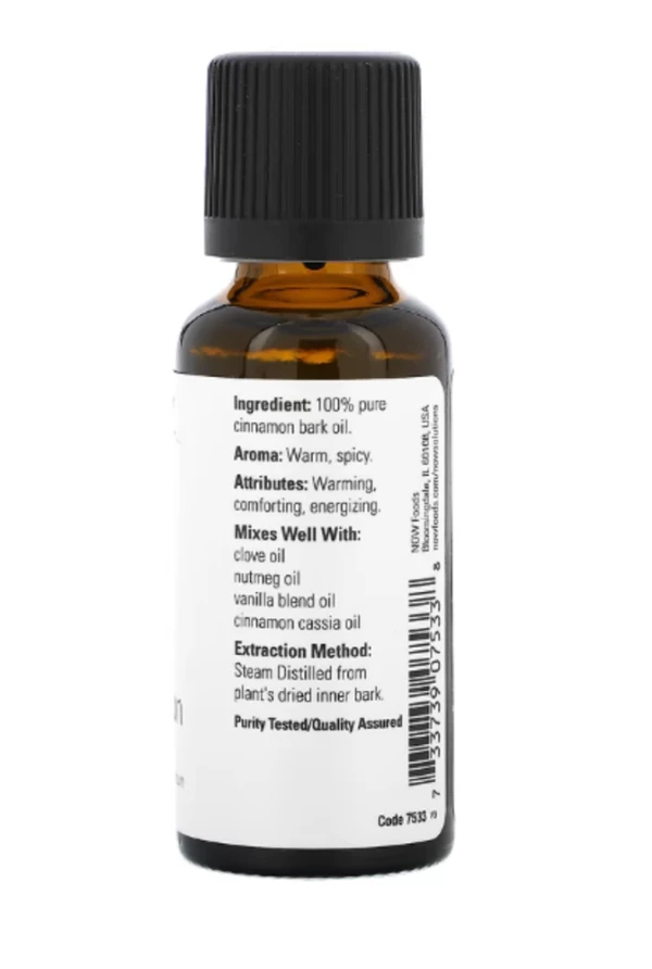 Now Foods, Essential Oils, Cinnamon Bark, 1 fl oz (30 ml)