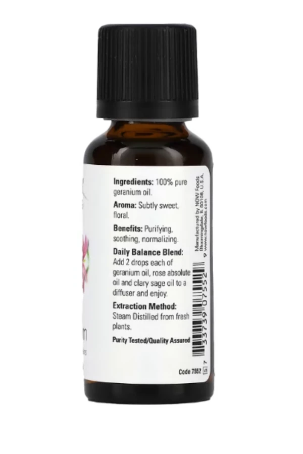 NOW Foods, Essential Oils, Geranium, 1 fl oz (30 ml)