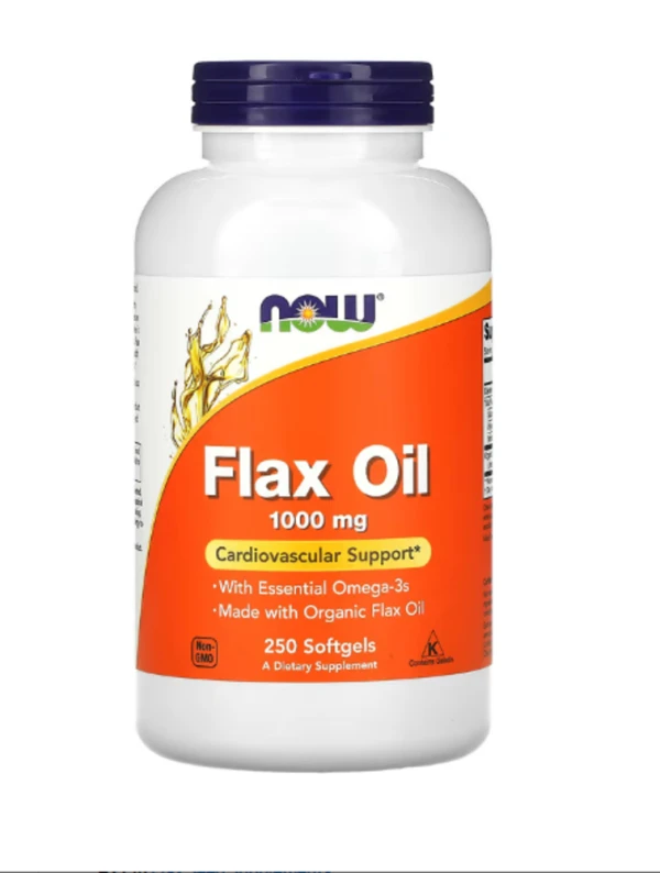 Now Foods, Flax Oil, Essential Omega-3's, 250 Softgels