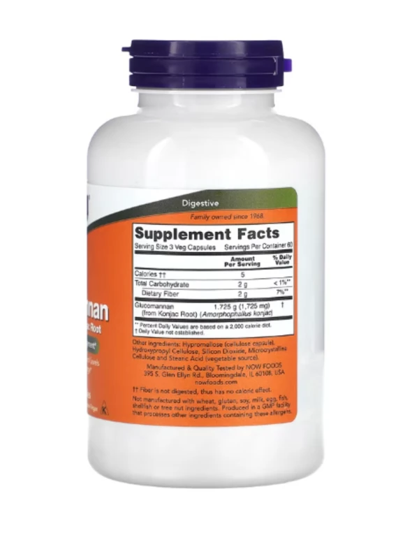 Now Foods, Glucomannan, 575 mg, 180 Capsules