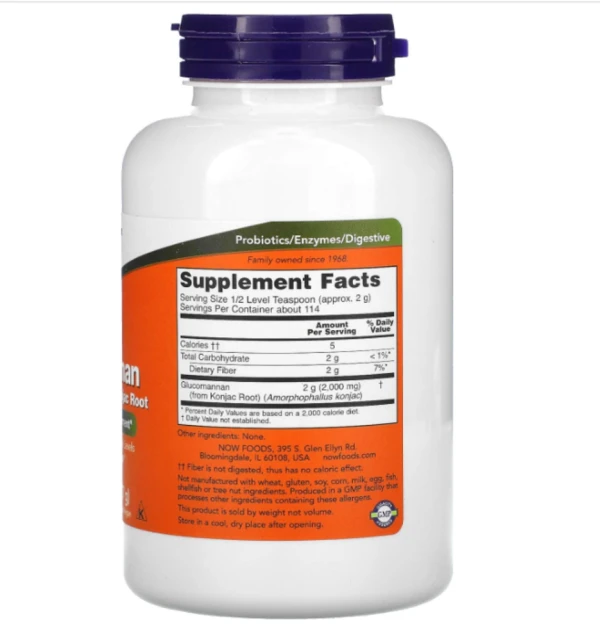 NOW Foods, Glucomannan, Pure Powder, 8 oz (227 g)