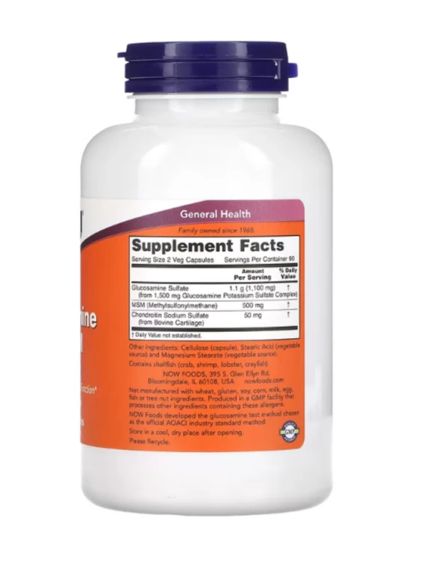 Now Foods, Glucosamine & MSM, 180 Capsules