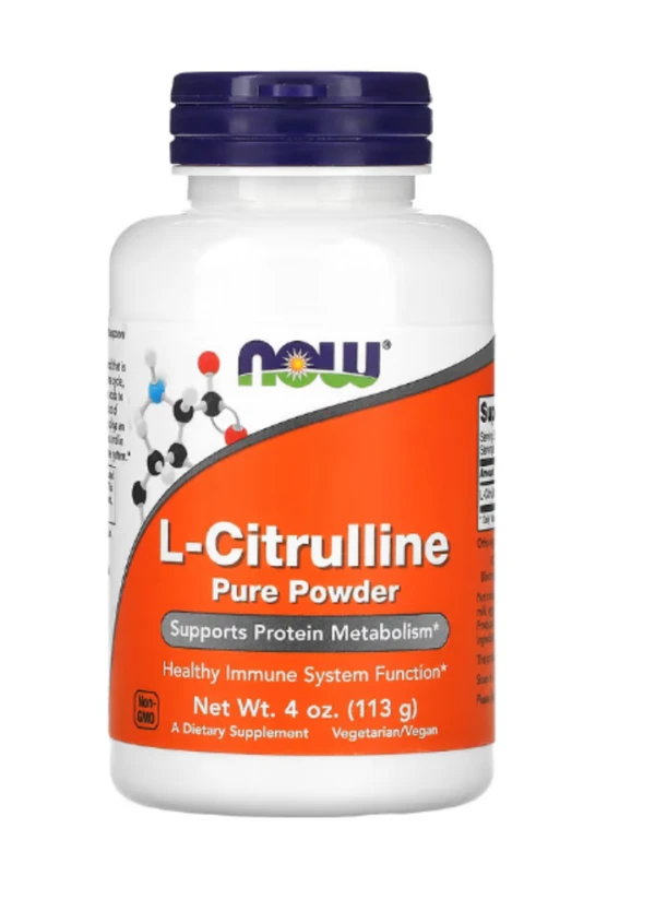 Now Foods, L-Citrulline, 100% Pure Powder, 4 oz (113 g)