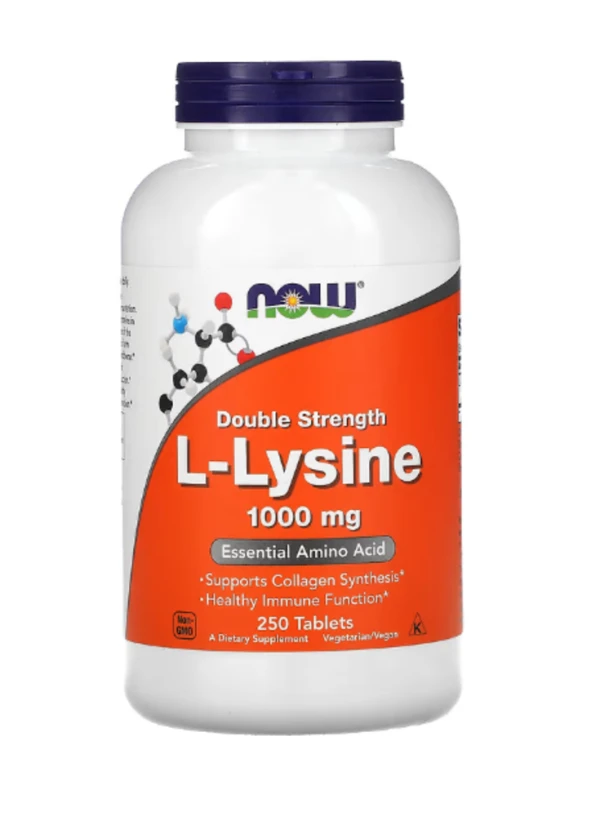 Now Foods, L-Lysine, 1000 mg, 250 Tablets