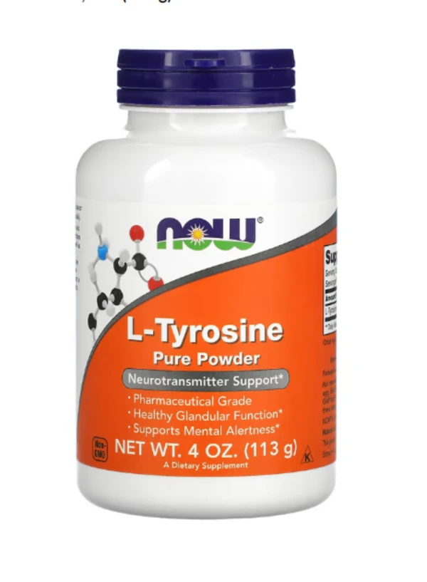 Now Foods, L-Tyrosine, 100% Pure Powder, 4 oz (113 g)
