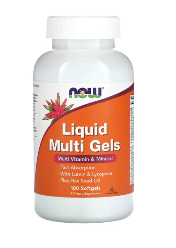 NOW Foods, Liquid Multi Gels, 180 Softgels